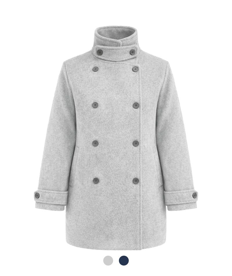 Cozy&Kitsch（コージーアンドキッチ）の「Claire Minimal Stand-Neck Coat（Jackets/Outerwear）」