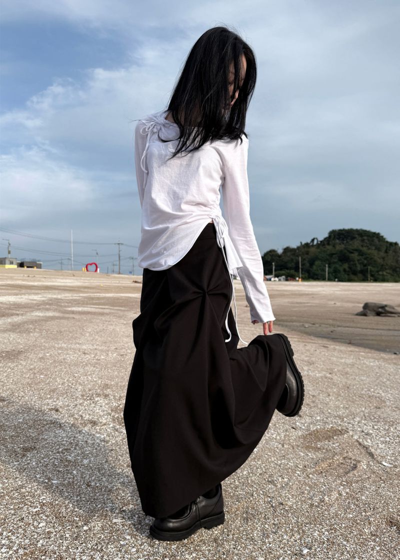 WOOHWA(ウファ)の「 FORMED DRAPE SKIRT(Skirts)」