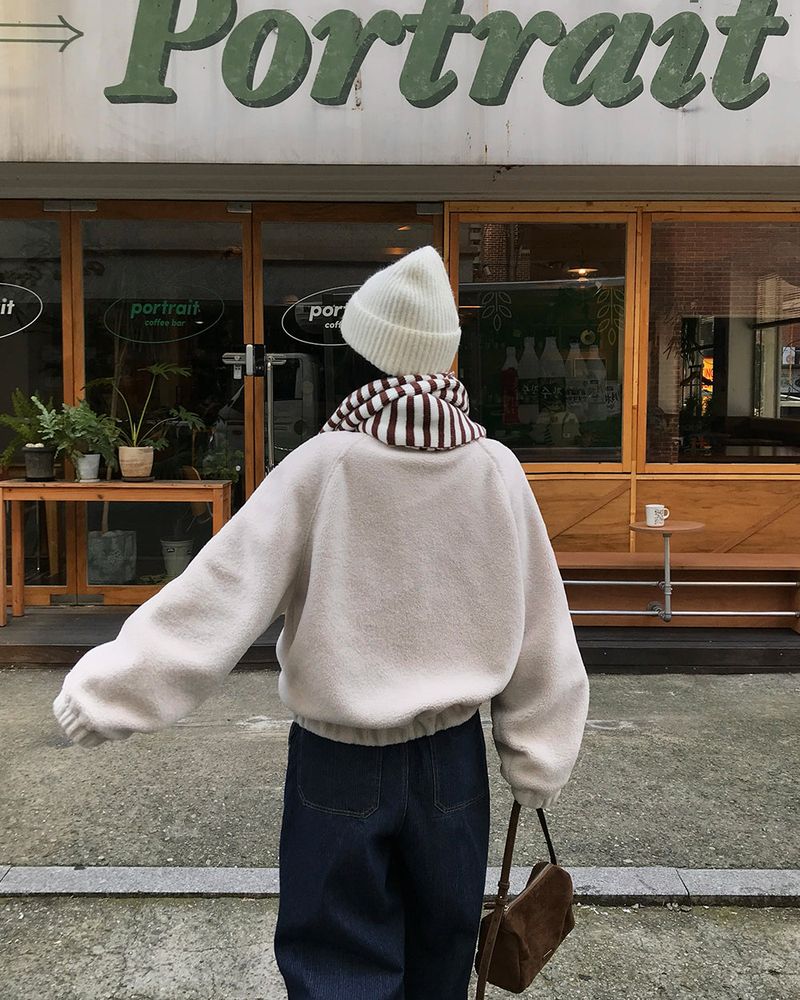 [ORIGINAL] Cable Wool Fleece Jumper