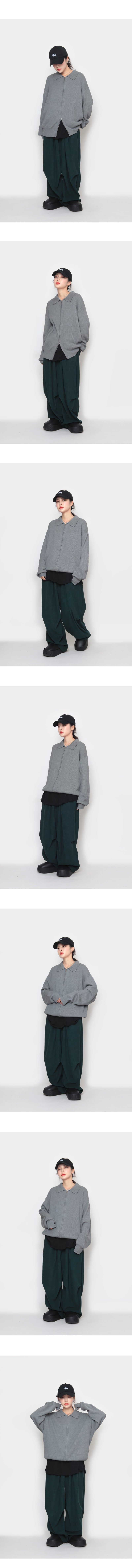 Pintuck Corduroy Balloon Pants