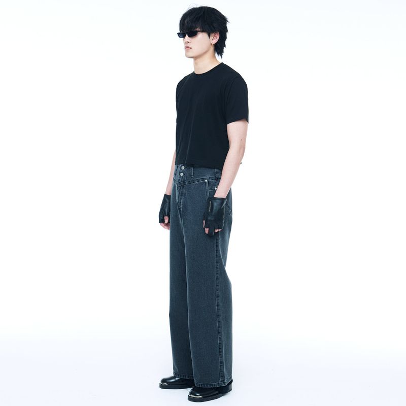 Men's Crop T-Shirt Black