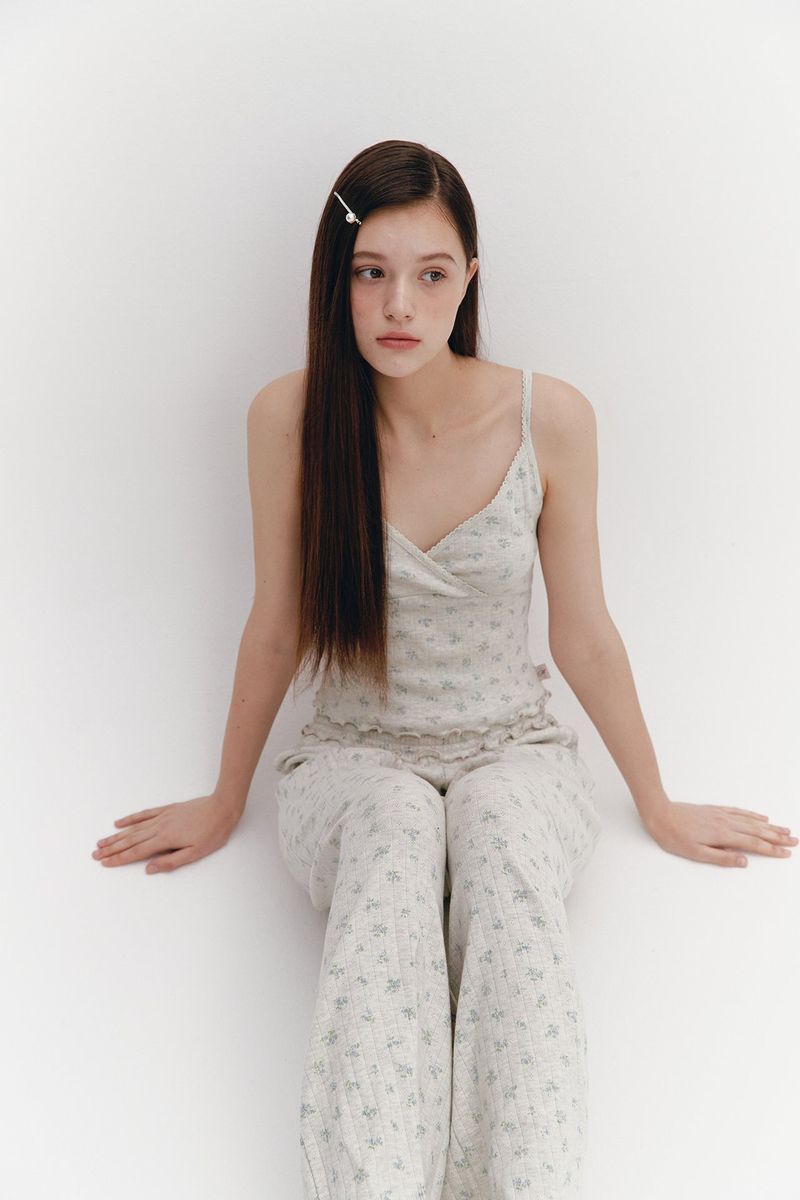 Wave Frill Pants Oatmeal