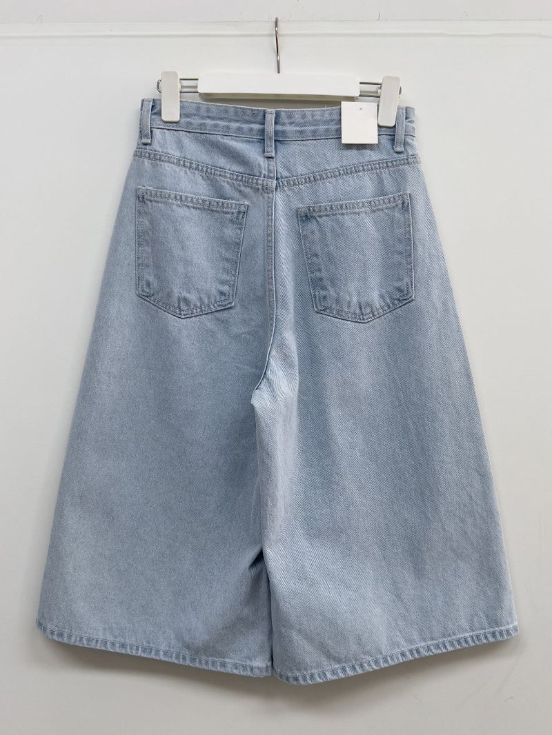775 Bermuda Wide Denim Pants