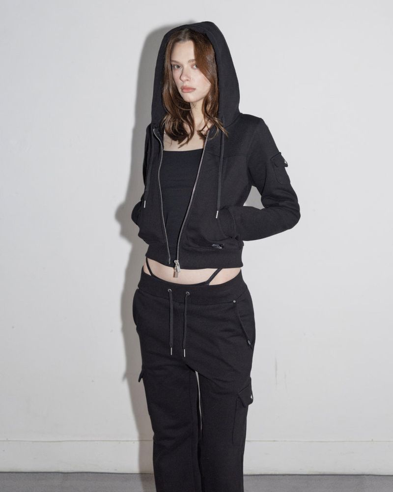 Bootcut Sweatpants All Black