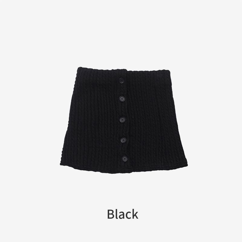 Elda Button Knit Skirt