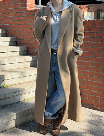 [Unisex] Max double long coat(2color)