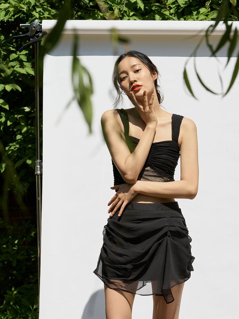 Fairy layered skirt (Black)
