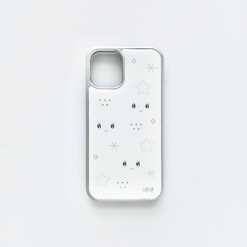 [MADE] twinkle emoji phonecase (silver)
