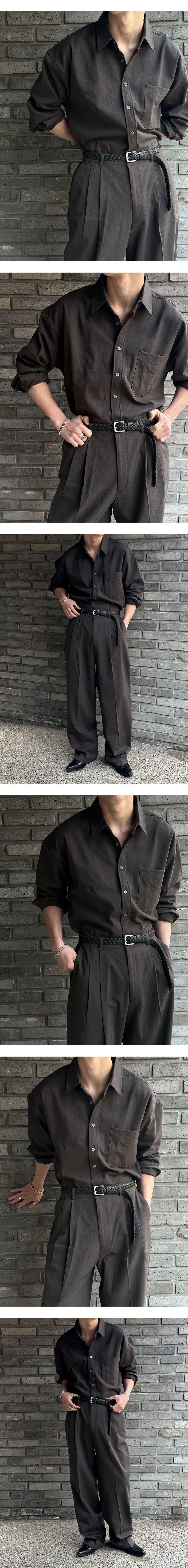 [SET UP可能] ベーシックコットンハーフバンドパンツ(6olor)