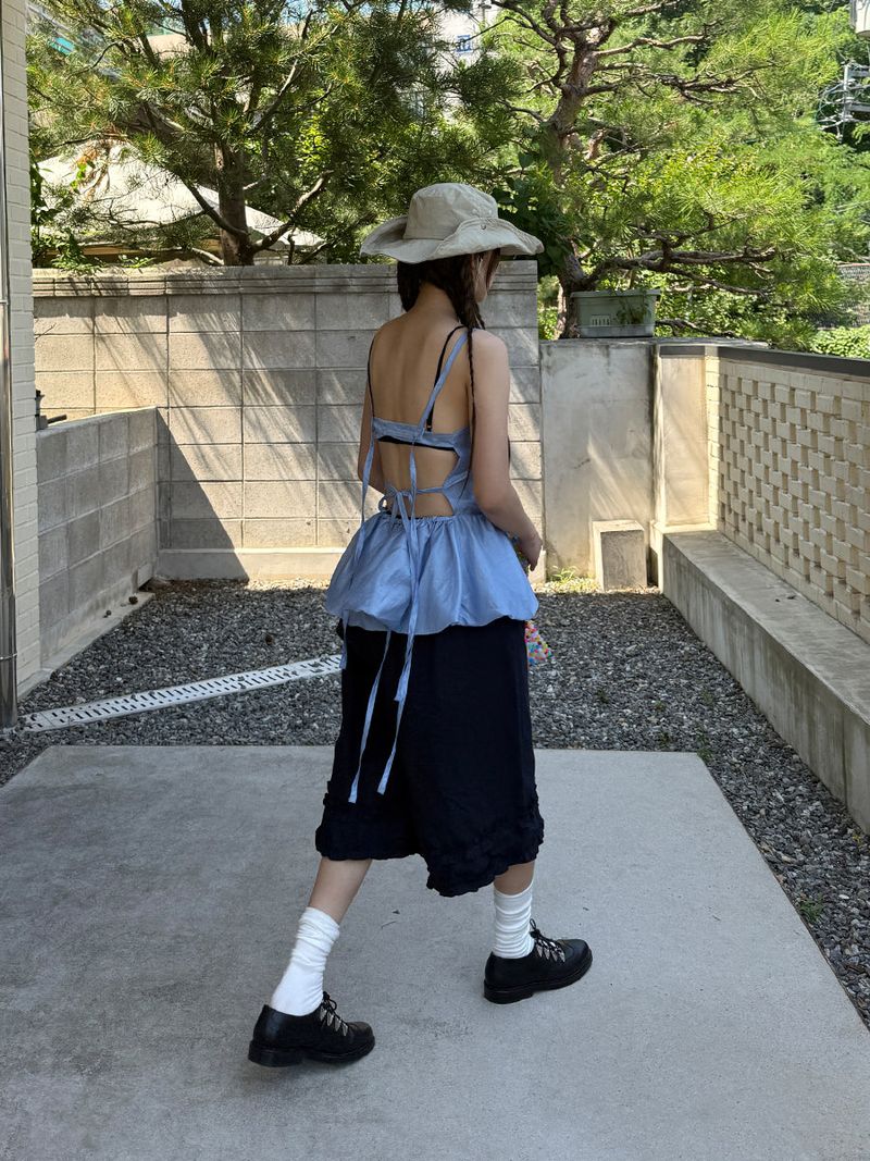 summer balloon bustier