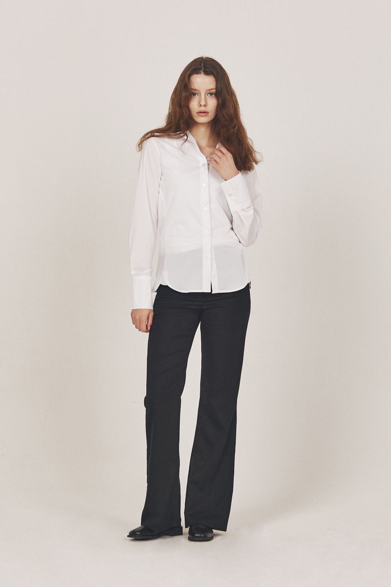 Wool Flare-cut Pants