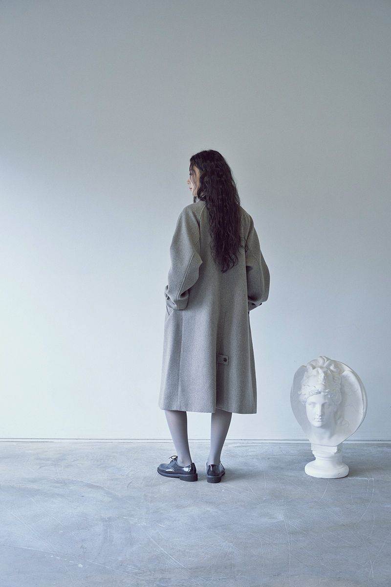 PURE-WOOL 90 BALMACAAN COAT (Khaki Beige)