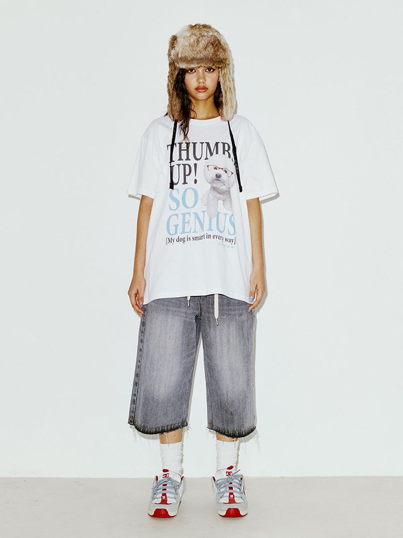 NYXX（エヌワイエックスエックス）の「 GENIUS PUPPY TEE WHITE（Tops）」