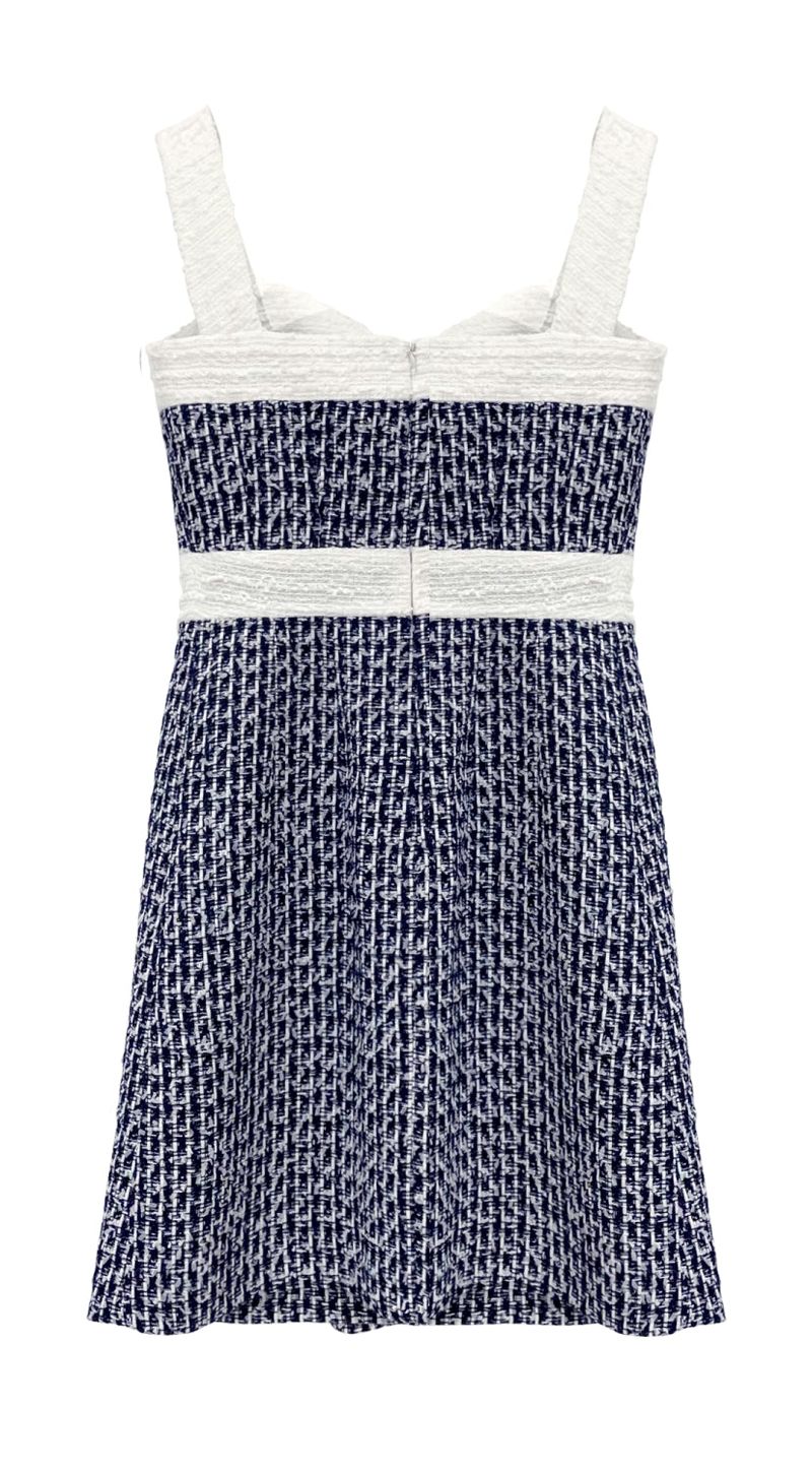 Colored tweed dress