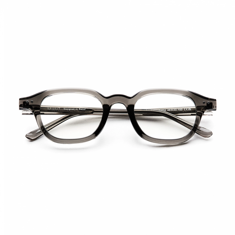 Horn-Trimmed Transparent Glasses Y.LAB 05 C02