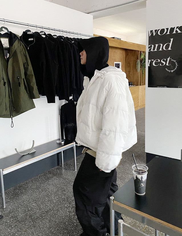 No.0471 big hood crop padding JP (4color)