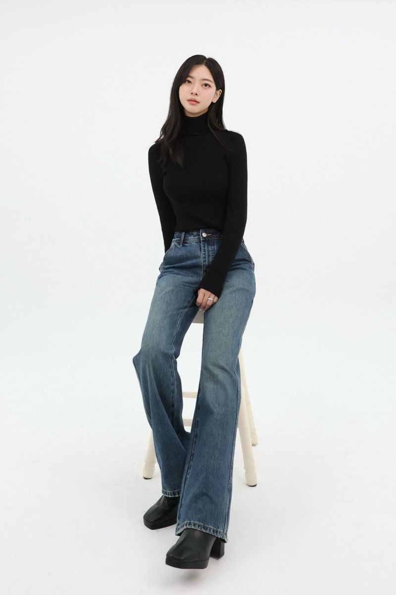 SIGNATURE LOGO FLARE DENIM code 26007