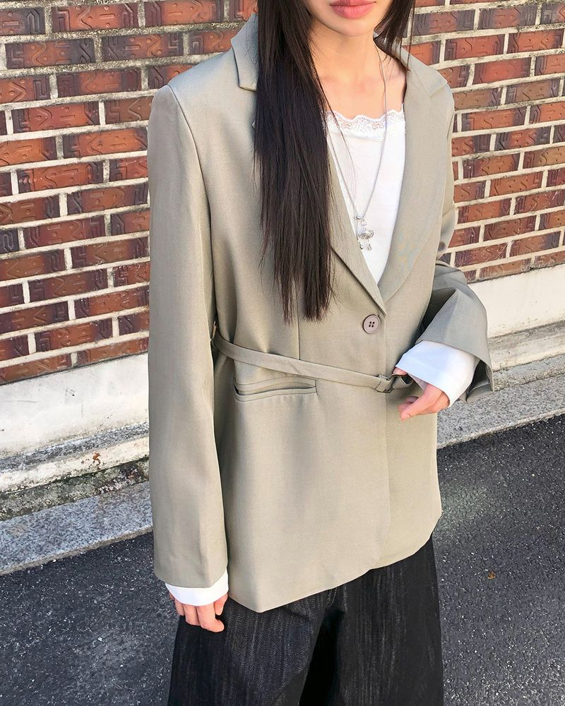 WONDER WONDER(ワンダーワンダー)の「Visi lapel Collar Oversized Blazer Jacket(Jackets/Outerwear)」