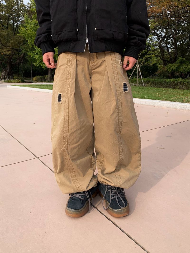Malenti Cut Wide Balloon Pants 2C