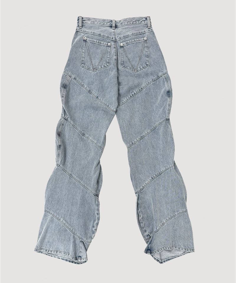 SPIRAL DENIM PANTS