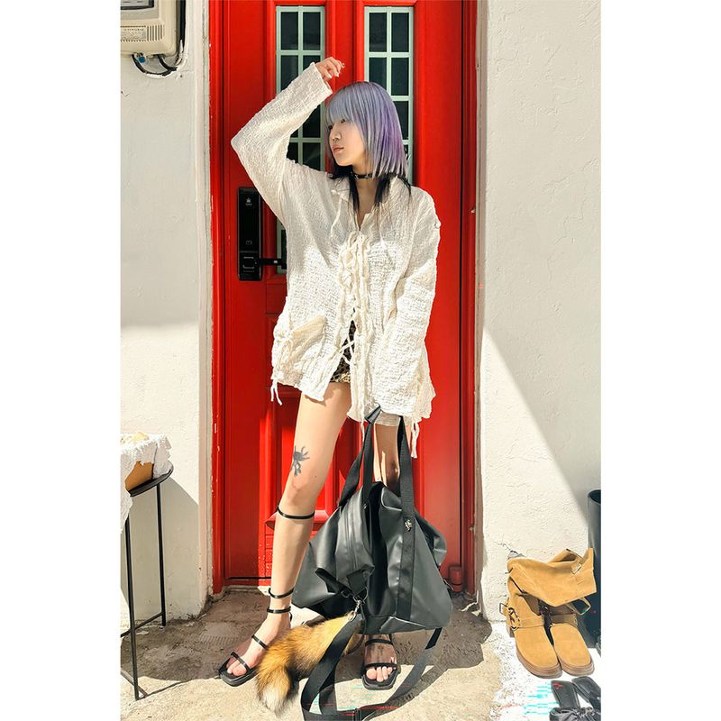 LACE-UP SHIRDIGAN