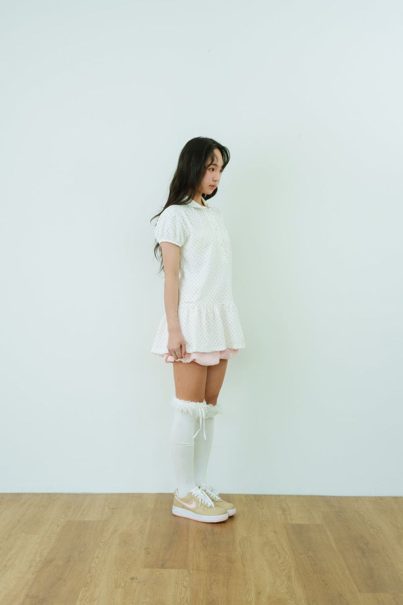 SOFTY DOT PIQUE DRESS 