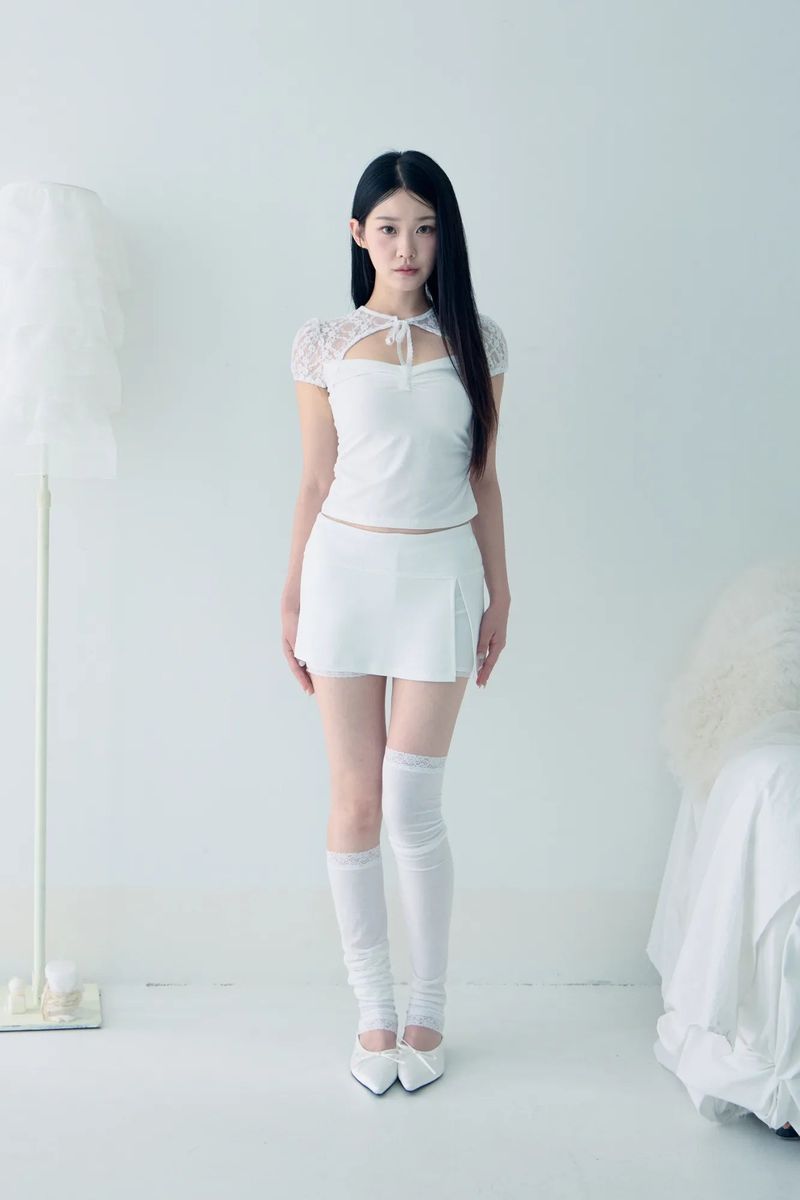 Daynee（デイニー）の「ソフティスカート(アイボリー)（スカート）」