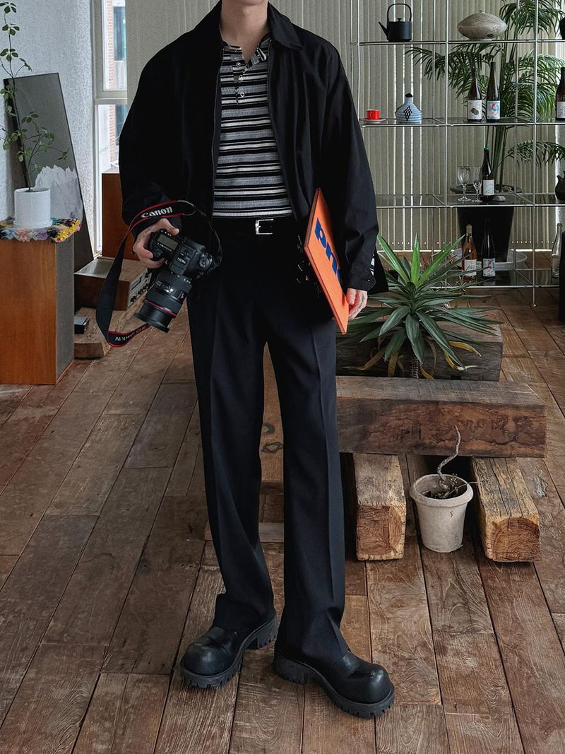 ASCLO(エジュクロ)の「ASCLO バックバンディングセミワイドスラックス (3color)(パンツ)」
