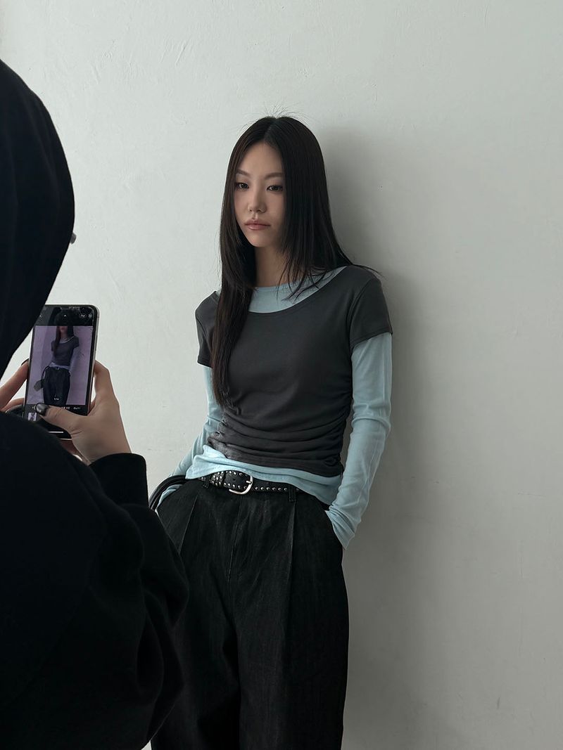 Tencel layered long sleeves(4color)