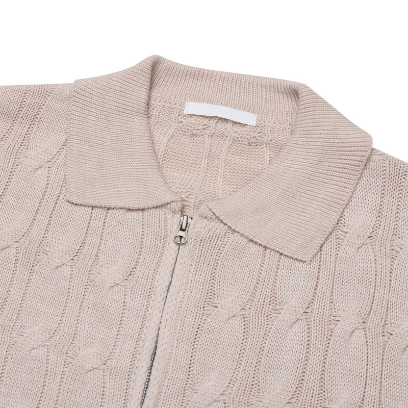 jermi two way zipper kara knit