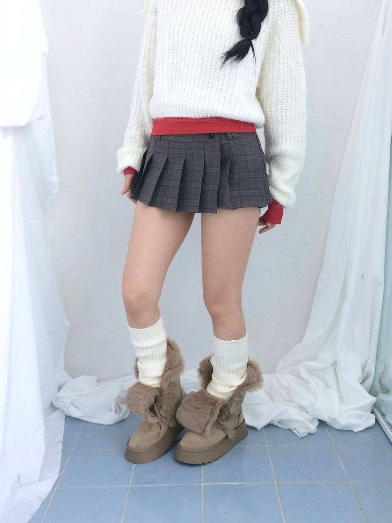Shoulder collar loose knitwear