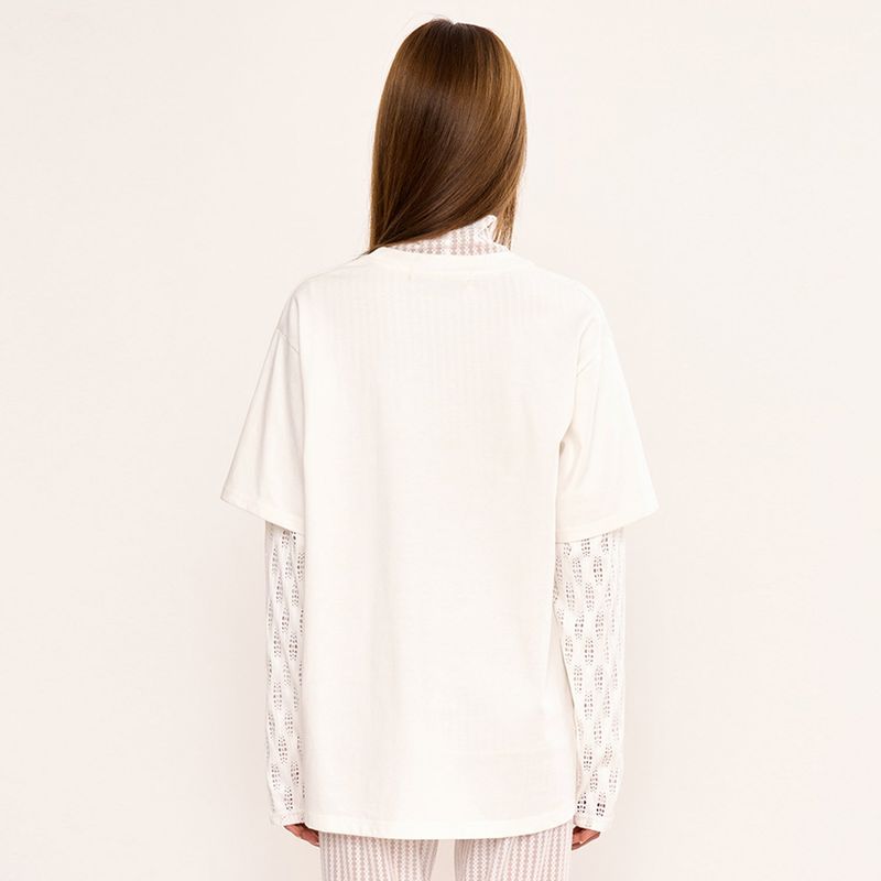 Layered T Shirt - White