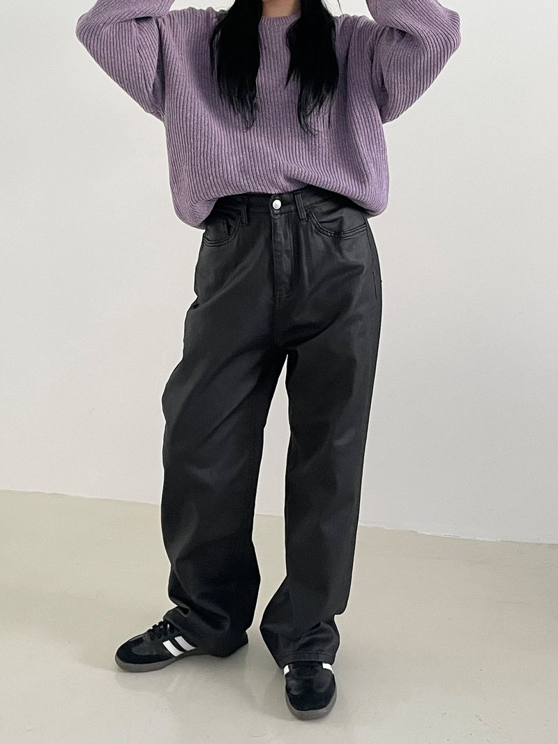 Subdued leather pants