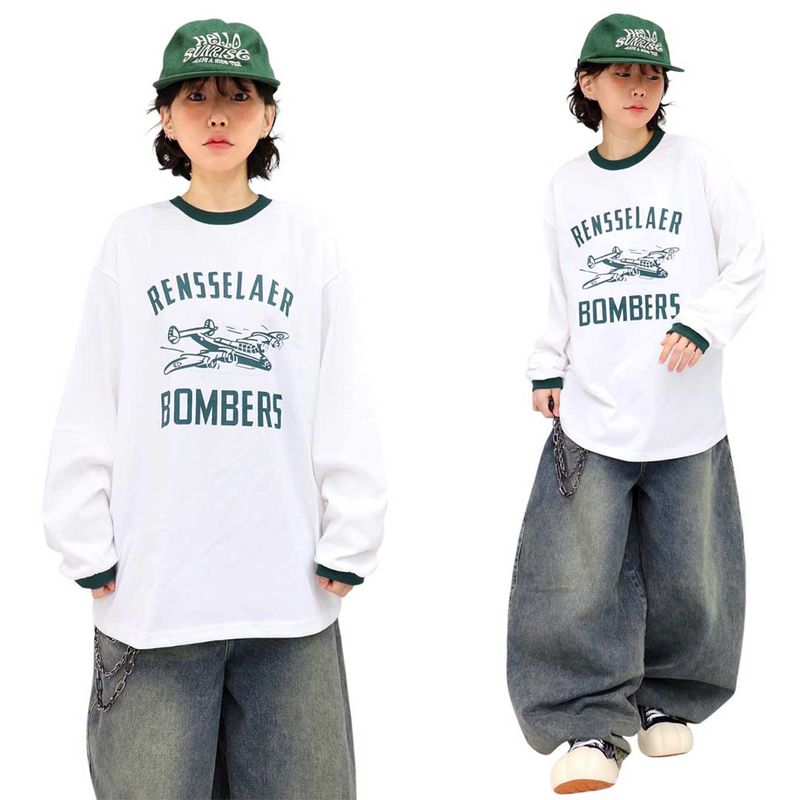 Bomber Vintage Ringer Long Sleeve Tee