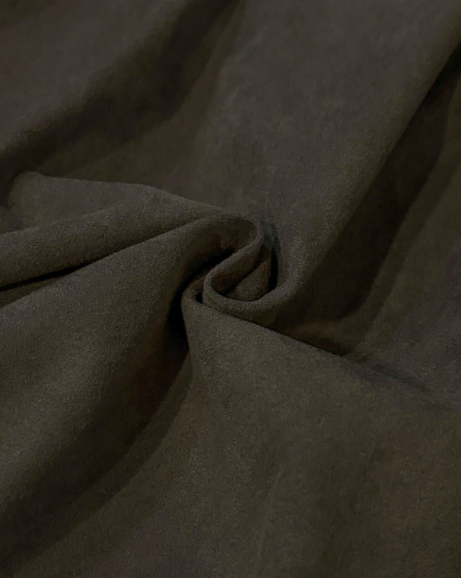 brondy matte suede asymmetric sk
