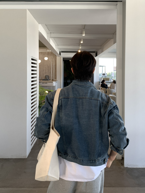 Nechis Washed Cropped Denim Jacket