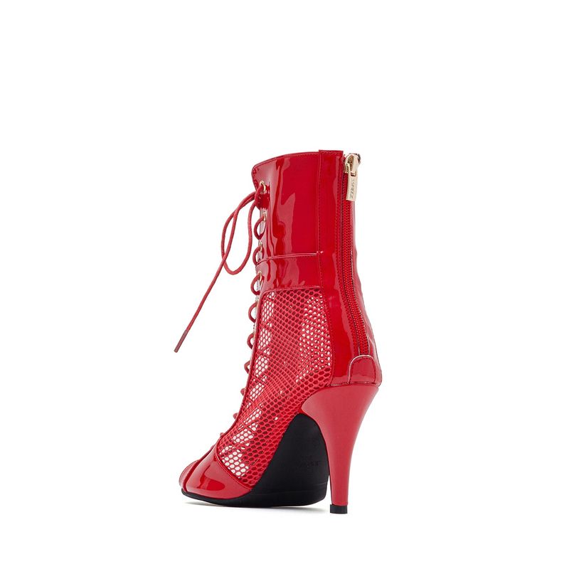 Mesh Open Toe Heel(Red)