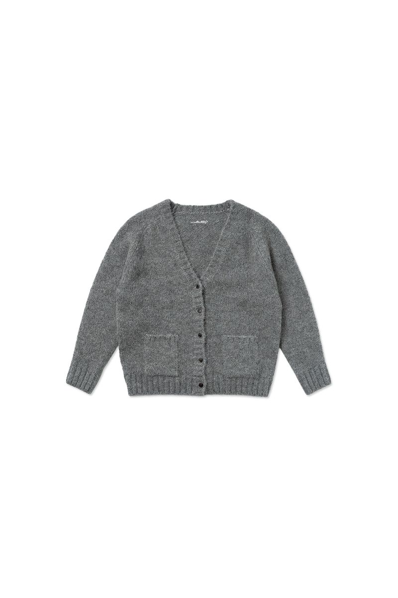 Softy alpaca cardigan_gray