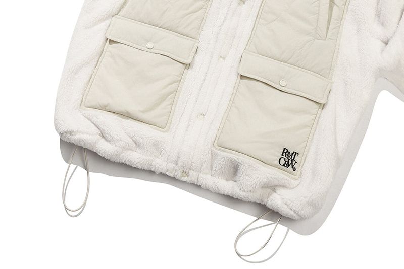 SHOULDER QUILTING JACKET_OATMEAL