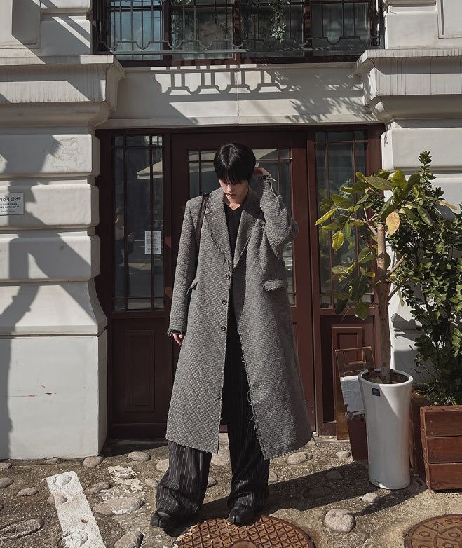 Brood Tweed Dekki Wool Coat