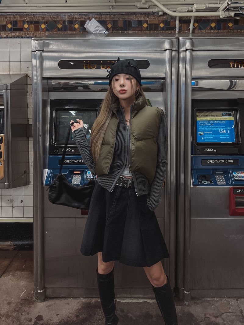 キッチテニスデニムスカート
