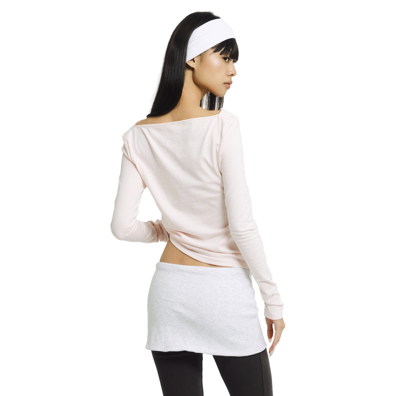 SWEET FLAVOR DRAPED TEE [3 COLORS]