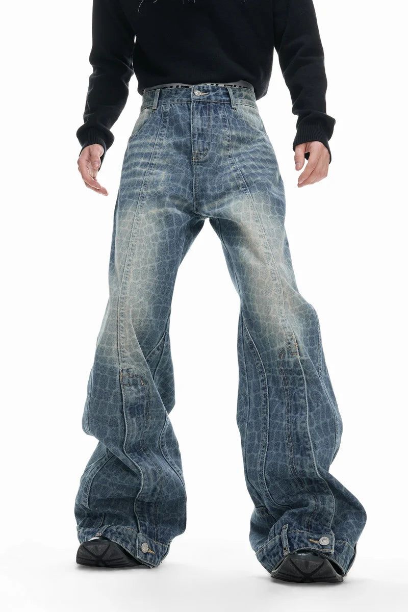 Argue Cultureの「Cracked Wash Split Jeans(Pants)」