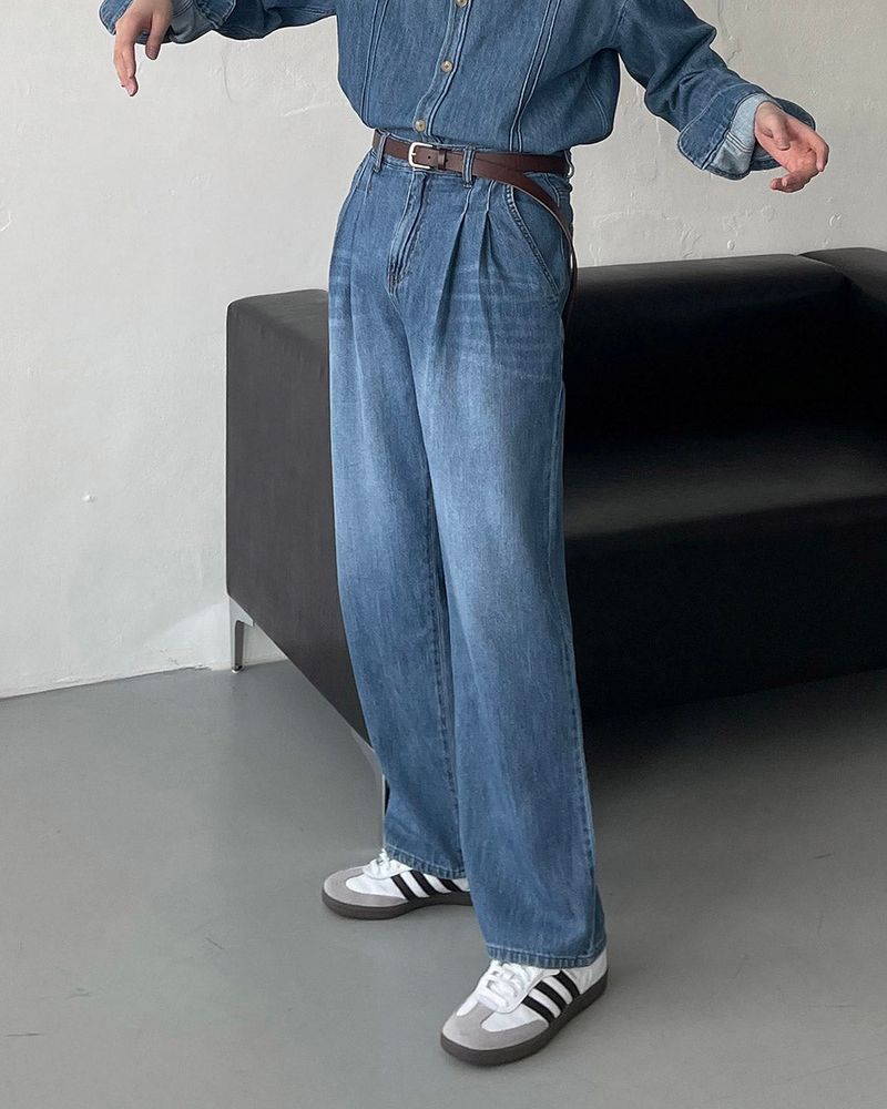 LE Coleman Linen Two-Tuck Denim