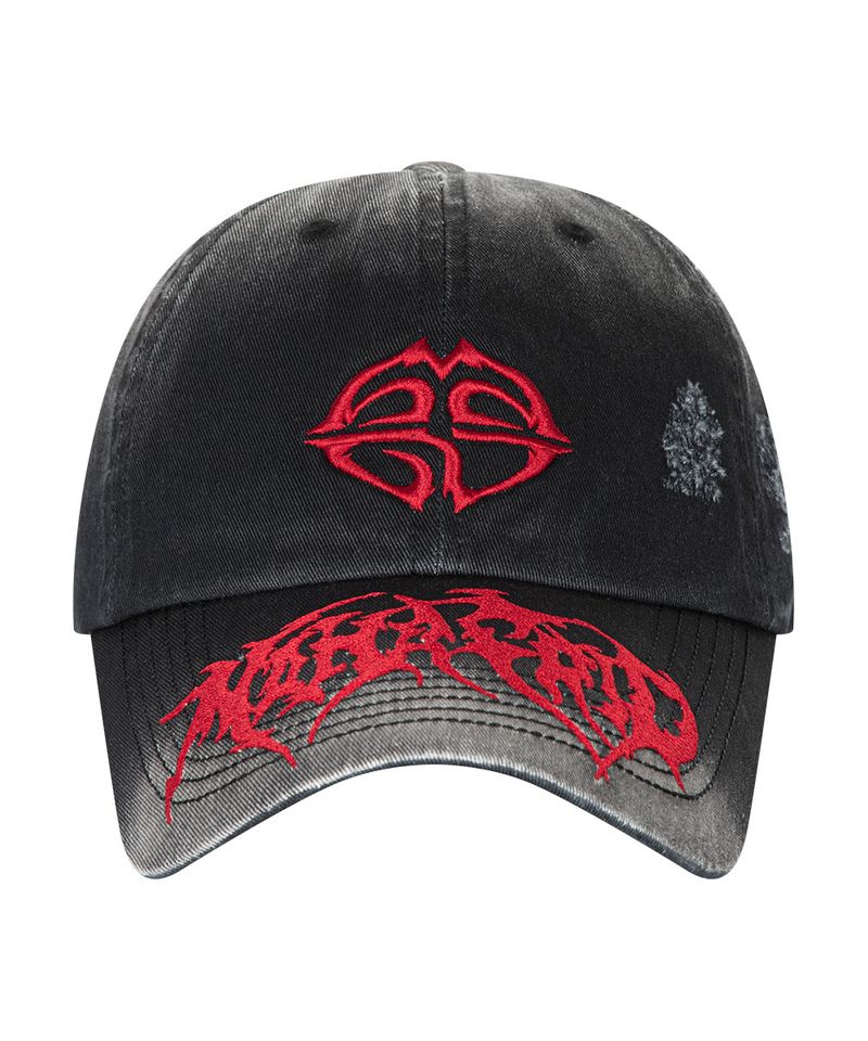 WASHED METAL LOGO BALL CAP