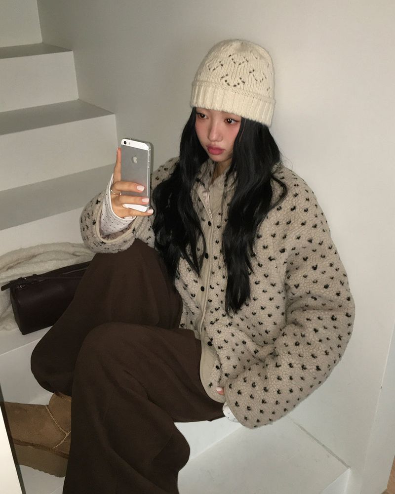 [ORIGINAL] Heart Dot Wool Jumper