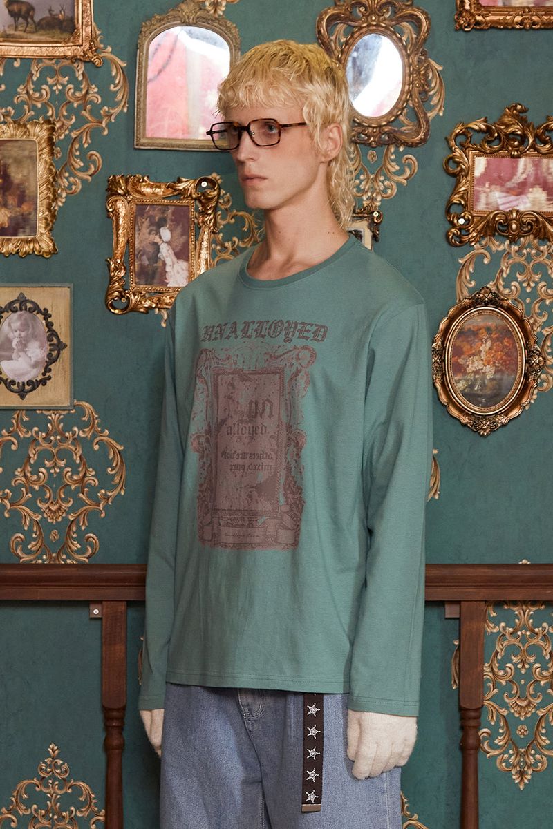 GARDEN FRAME LONG SLEEVE T SHIRT / MINT