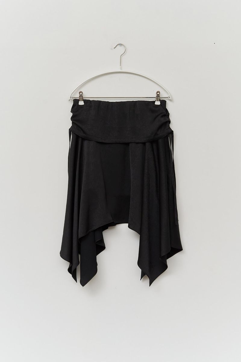 (W) Crack Satin Skirt