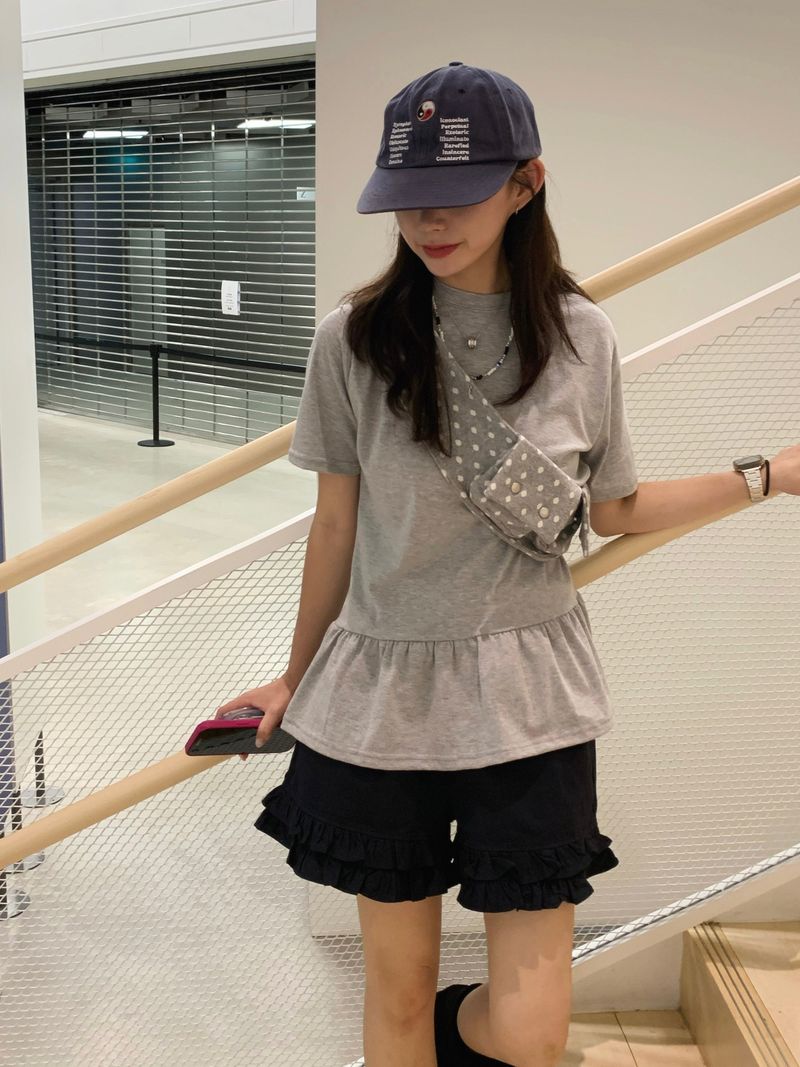 fomfom frill banding shorts (4c)