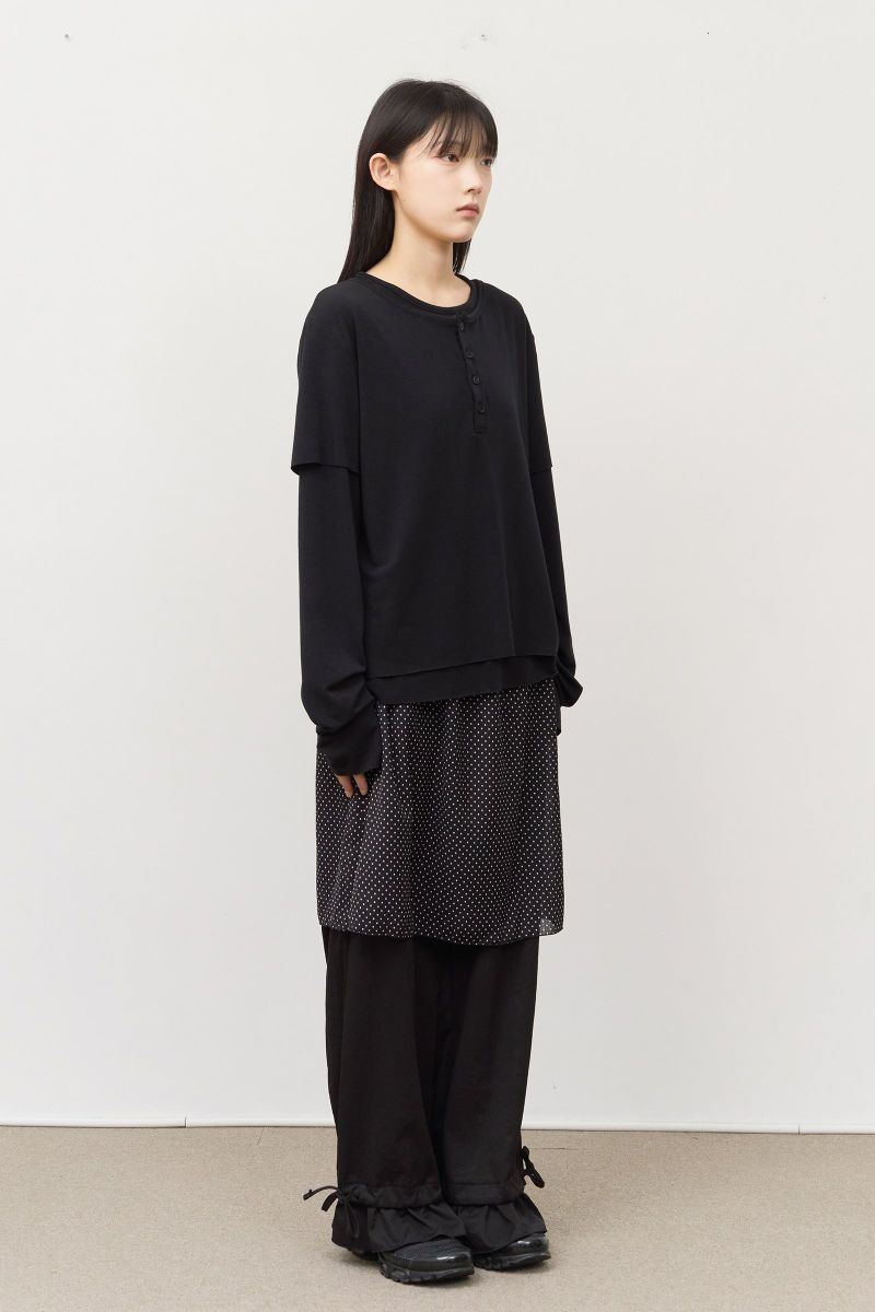 (W) Bubu Dot Skirt Pants